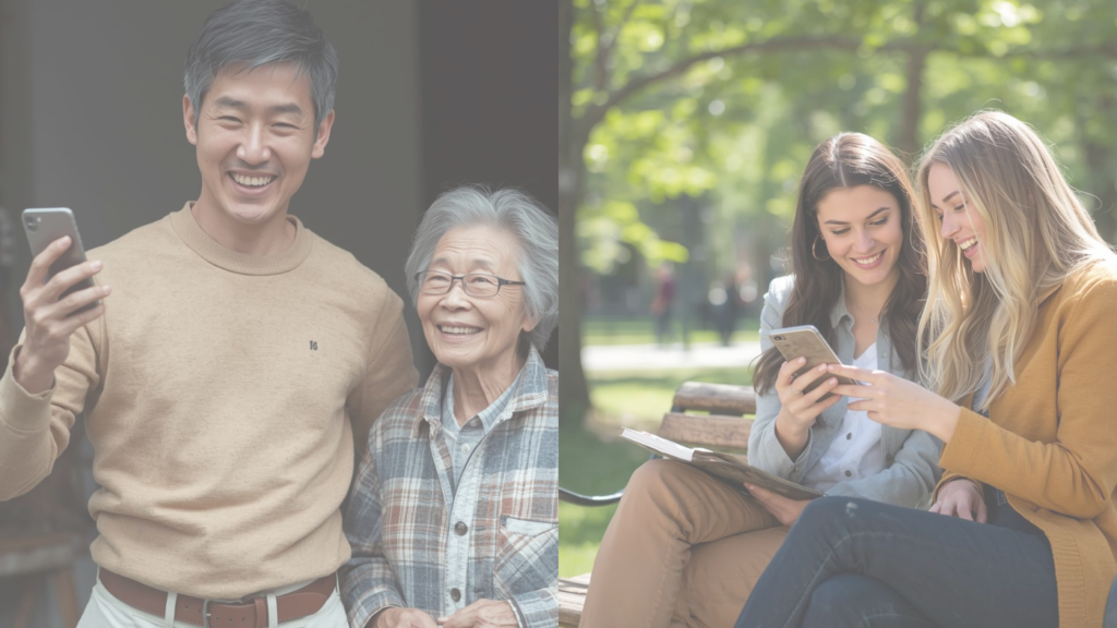 息子とお母さんが喜んでいるようす(デジタルソムリエ)